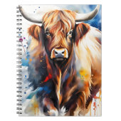 Carnet de notes de vache écossaise (Devant)