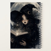 Carnet de notes Design de pleine lune de sorcière (Verso)