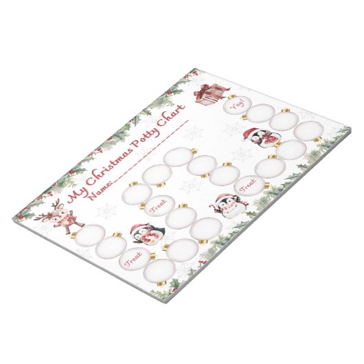 Carnet de notes du tableau d'entraînement de Noël (Incliné)