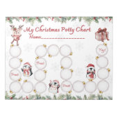 Carnet de notes du tableau d'entraînement de Noël (Devant)