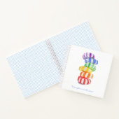 CARNET DE NOTES EN SPIRALE ARC-EN-CIEL 8,5x8,5 + T (Intérieur)