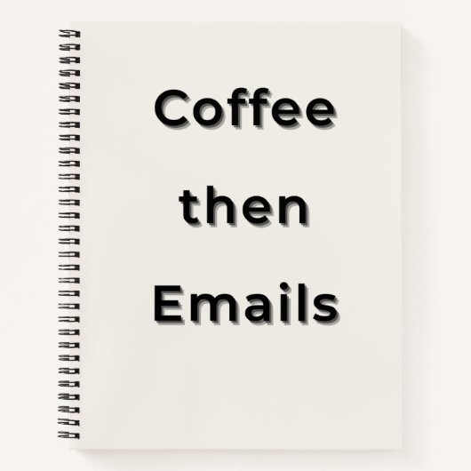 Carnet de notes esthétique à typographie minimale (Devant)