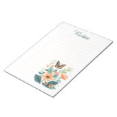 Carnet de Notes Esthétique Fleur Sauvage Papillon (Incliné)