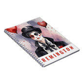 Carnet de notes esthétique mime vintage nom person (Côté Droit)