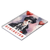 Carnet de notes esthétique mime vintage nom person (Côté gauche)