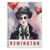 Carnet de notes esthétique mime vintage nom person (Devant)