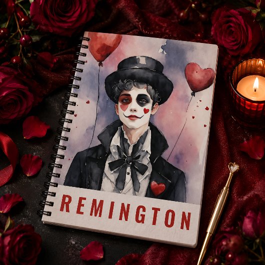 Carnet de notes esthétique mime vintage nom person