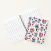 Carnet de notes et planner à monogramme floral de (Intérieur)