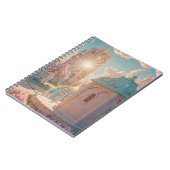 carnet de notes et planner d'art IA fantaisiste (Côté gauche)