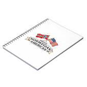 Carnet de notes fière Américaine Norvégienne (Côté gauche)