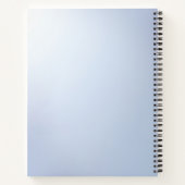 Carnet de notes Fleurs Ornées Bleues avec Perles (Dos)