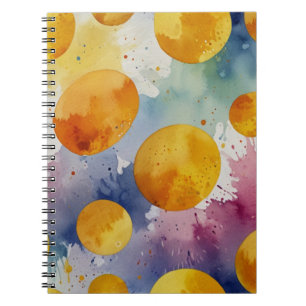 Carnet de notes floral aquarelle vibrant