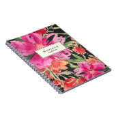 Carnet de notes floral vif (Côté Droit)