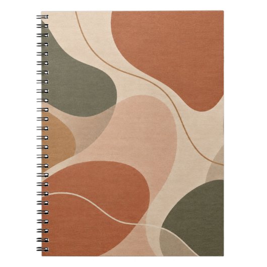 Carnet de notes Formes Abstraites Organiques (Devant)
