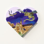 Carnet de notes Gargoyle Notre Dame - Cœur de Pari (Dos)