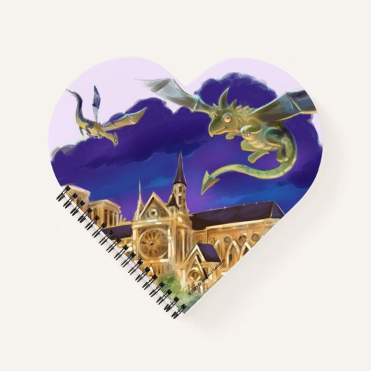 Carnet de notes Gargoyle Notre Dame - Cœur de Pari (Devant)