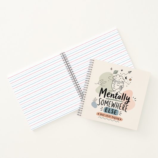 Carnet de notes graphiquement conçu Mentalement ai (Intérieur)