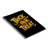 Carnet de notes Halloween Citrouille Trick Or Trea (Côté Droit)