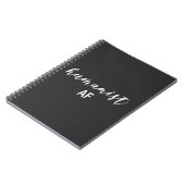 Carnet de notes humaniste typographique amusant (Côté gauche)