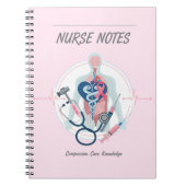 Carnet de notes infirmières rose (Devant)