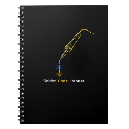 Carnet de notes intégré de génie avec code de soud (Devant)