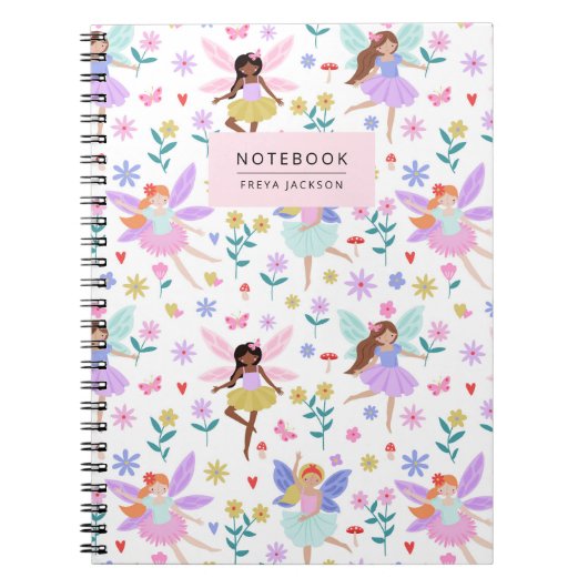 Carnet de notes jardin de fées fantaisiste (Devant)