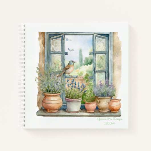 carnet de notes jardin de Provence bullet journal (Devant)