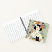 Carnet de notes “Jeune femme au kimono“ (Intérieur)