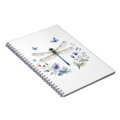 Carnet de notes libellule papillon fleur sauvage | (Côté Droit)