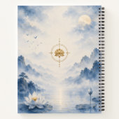 Carnet de notes Lotus 静 Caractère chinois Silence (Dos)