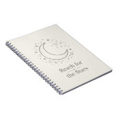 Carnet de notes Lune Atteindre les Étoiles (Côté Droit)