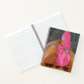 Carnet de notes Make My Day Angry Red Rooster Meme (Intérieur)