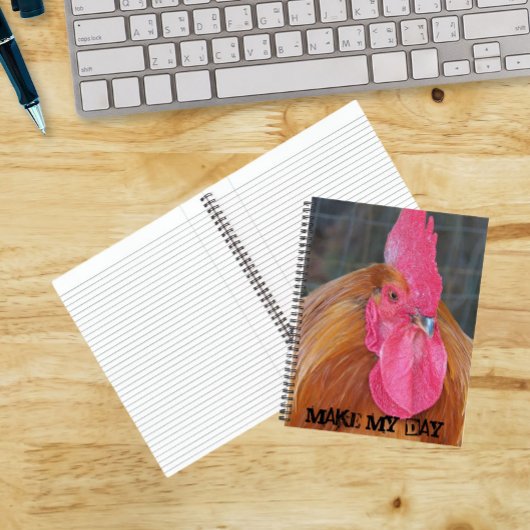 Carnet de notes Make My Day Angry Red Rooster Meme