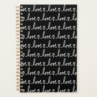 Carnet de notes manuscrit de la Saint-Valentin