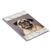 Carnet de notes Marbre Paillettes Chien Maison Déc (Côté Droit)
