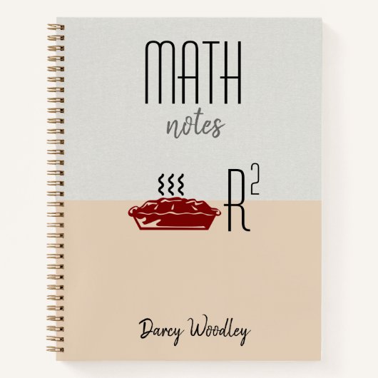 Carnet de notes mathématiques personnalisées à deu (Devant)