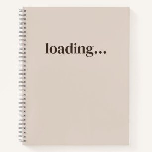 Carnet de notes minimaliste crème en chargement