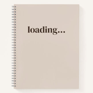 Carnet de notes minimaliste crème en chargement