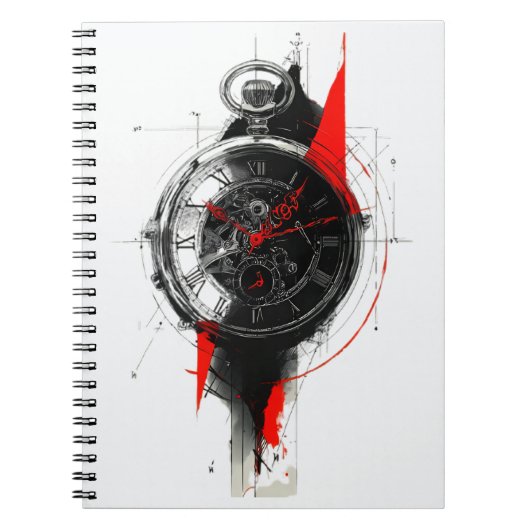Carnet de notes Montre de poche Trash Polka Abstra (Devant)