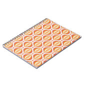 carnet de notes nostalgie des années 70 motif opti (Côté gauche)