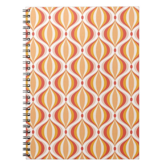 carnet de notes nostalgie des années 70 motif opti (Devant)