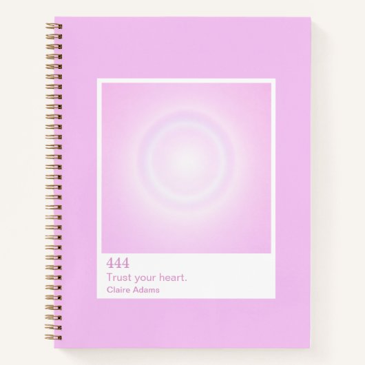 Carnet de notes Numéro Ange Échantillon Aura Bubbl (Devant)