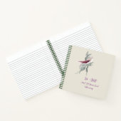 Carnet de notes oiseaux botaniques élégants (Intérieur)