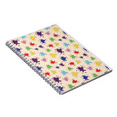 Carnet de notes palette d'artiste avec éclaboussur (Côté Droit)