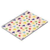 Carnet de notes palette d'artiste avec éclaboussur (Côté gauche)