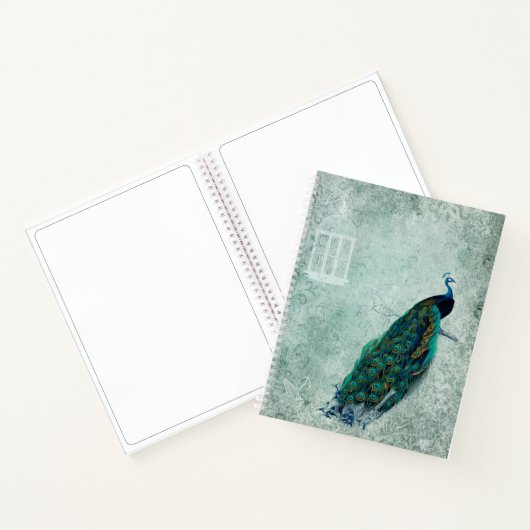 Carnet de notes Peacock vintage (Intérieur)
