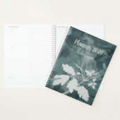 Carnet de notes personnalisé à fleurs sarcelle (Devant avec enveloppe)