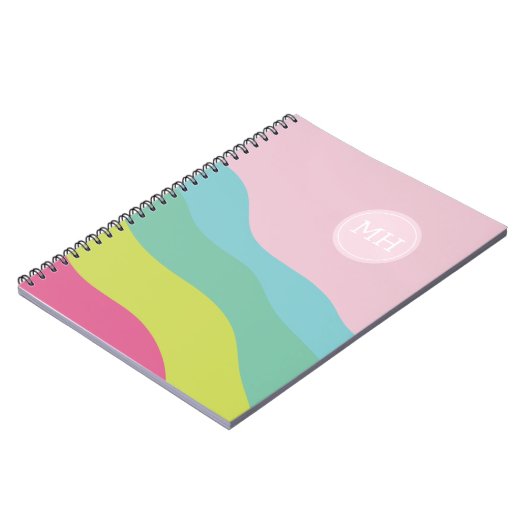 Carnet de notes personnalisé avec monogramme arc-e (Côté gauche)