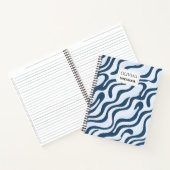 Carnet de notes personnalisé avec spirale abstrait (Intérieur)