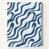 Carnet de notes personnalisé avec spirale abstrait (Dos)